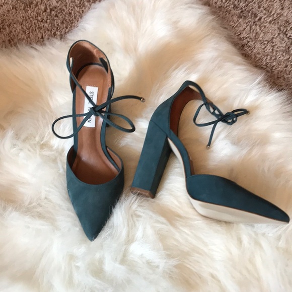 steve madden teal heels